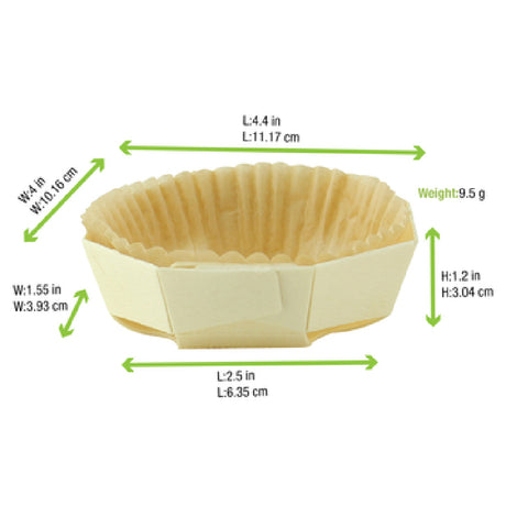 PacknWood 210NBAKERD10 - Baking Mold, 4.4" X 1.2"H, Round