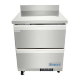 Empura E-KUC27W-D2 - Undercounter Reach-In Refrigerator, Work Top, (2) Drawers