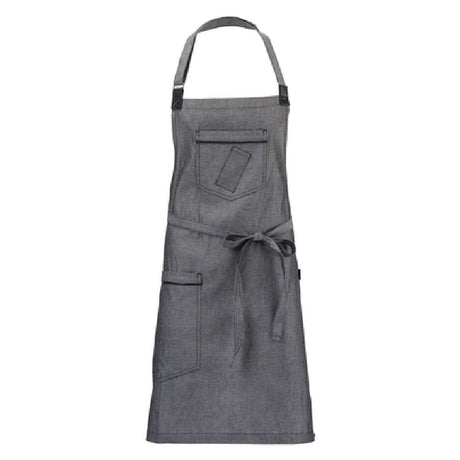 Mercer Culinary M63200BKD Metro Edge® Bib Apron 30-3/4" X 34-1/4" 43" Ties