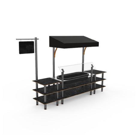 Steelite MGCMLA01MSBF Classic Canopy Cooling Station 130"W X 29 1/2"D X 96"H Mixed Materials