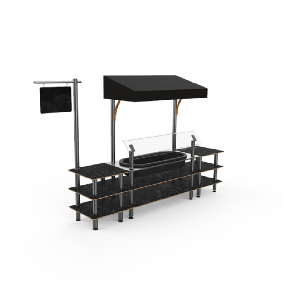 Steelite MGCMLA01MSBF Classic Canopy Cooling Station 130"W X 29 1/2"D X 96"H Mixed Materials