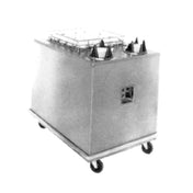 Piper Products ACS-STH-1020 - Heated Cup & Saucer Dispenser, Cabinet Style, Enclosed Base