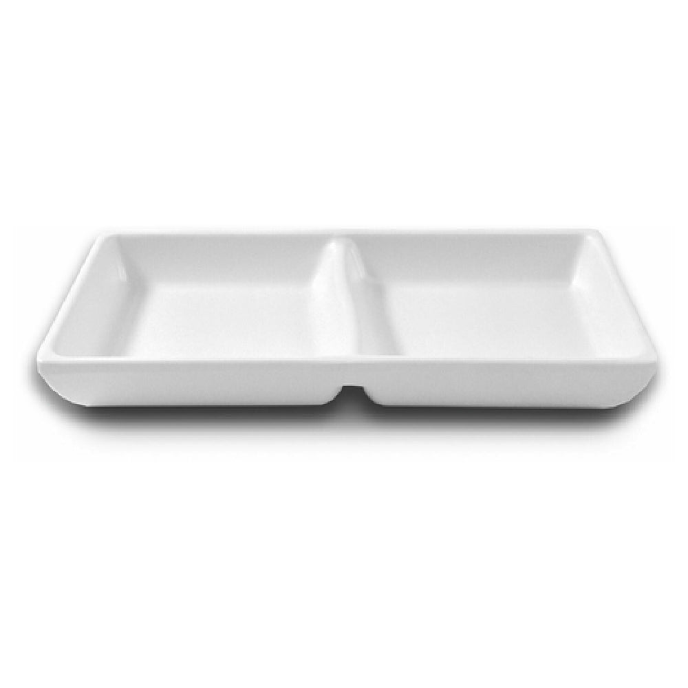 GET Enterprises JW521-W Elite Global Solutions Sauce Bowl 4 Oz. 5-7/8"L X 2-7/8"W X 1"H