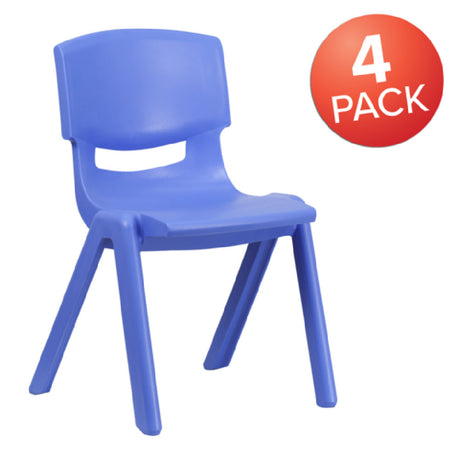 Flash Furniture 4-YU-YCX4-005-BLUE-GG Whitney Stacking Chair 309 Lb. Weight Capacity