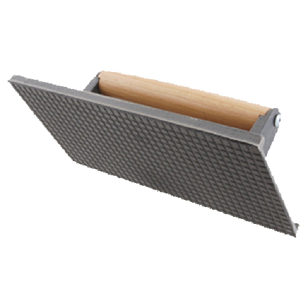 Franklin Machine Products 137-1021 Steak Weight 4-3/8" X 8-3/4" Cast Iron With Hardwood Handle