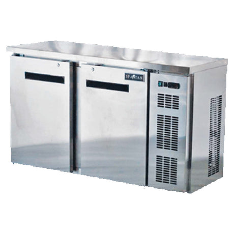 Spartan SSBB-58-SL Refrigerated Back Bar Cooler Shallow Depth 57.6"