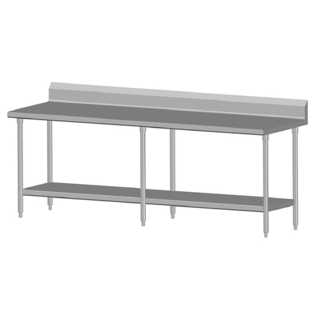 SPG 7SLSB-24 - Universal Stainless Work Table, 84"W X 24"D, 16/300 Series Stainless Steel Top
