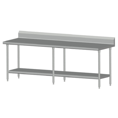 SPG 10SLSB-30 - Universal Stainless Work Table, 120"W X 30"D, 16/300 Series Stainless Steel Top