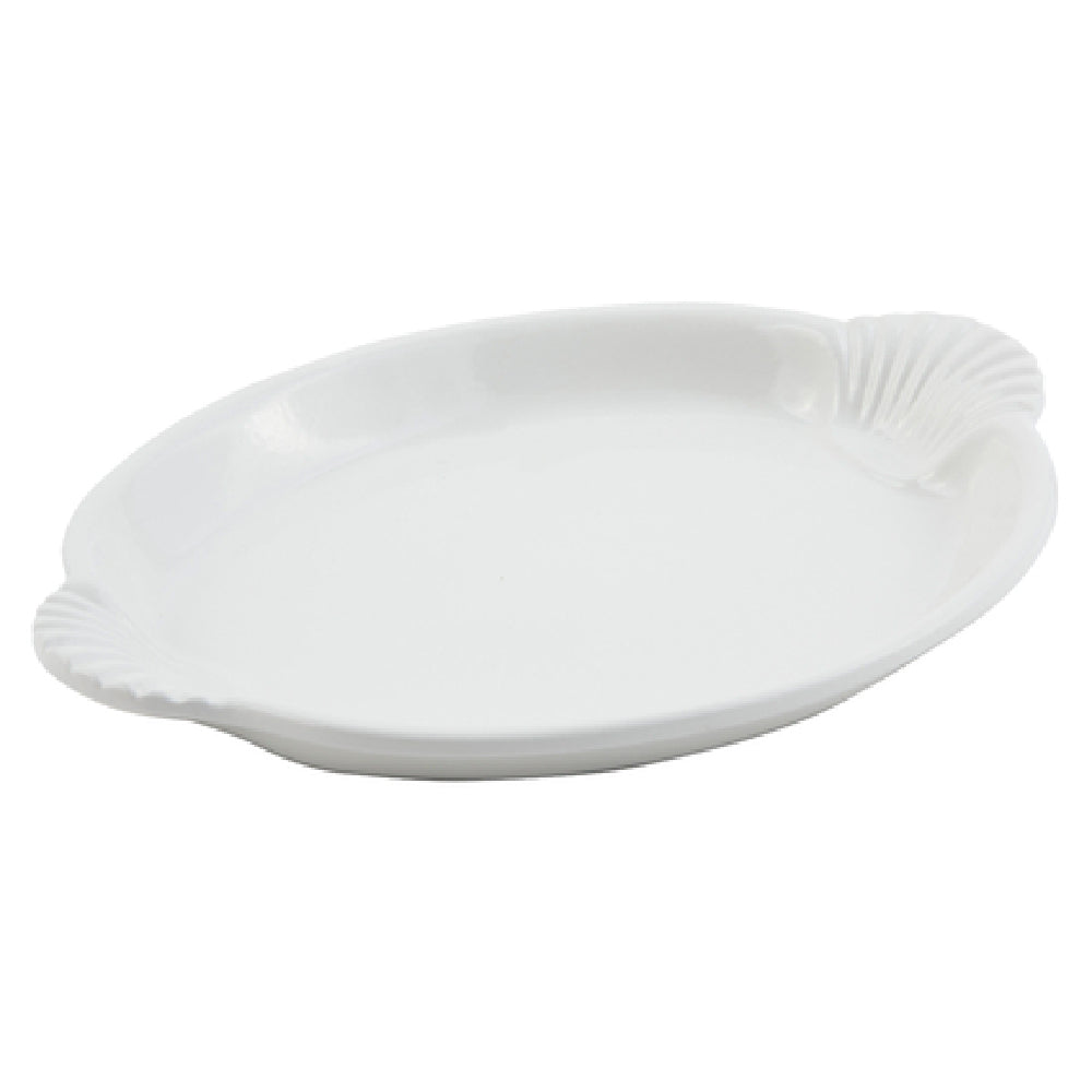 Bon Chef 2070HGLD Platter 8" X 11-1/2" With Shell Handles