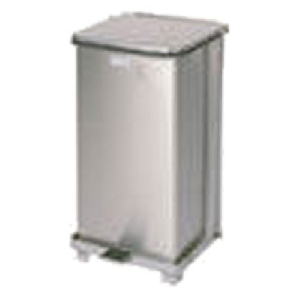 Rubbermaid FGST12SSPL - The Defenders® Step Can, 12" Sq X 23" H, 6-1/2 Gallon