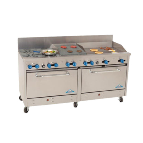 Comstock-Castle 2F330-30-1.5RB Range Gas 72" Wide