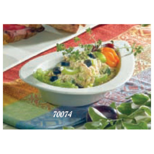 Bon Chef 70074SMOKEGRA Futura2 Platter 12-1/2" L X 8" W X 2" H Tear Drop