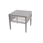 Plantation Prestige 8812222-0155 - Acadia End Table, 22" X 22", Gunmetal Grey Finish