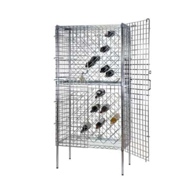 1880 Hospitality FDSWR2448CH Focus Foodservice Security Wire Wine Rack Kit Stationary