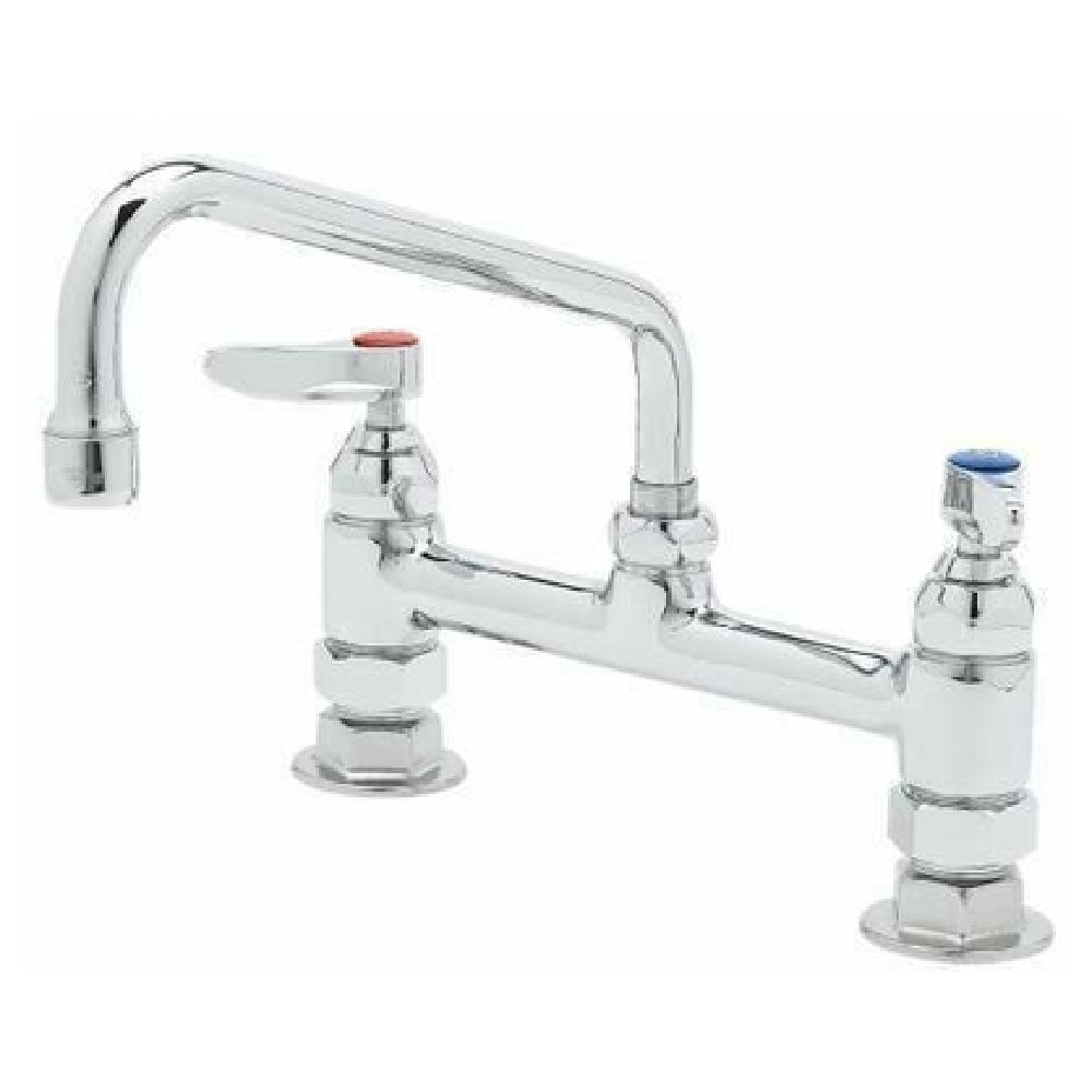 T&S Brass B-2280-060X Double Pantry Faucet Deck Mount 8" Centers