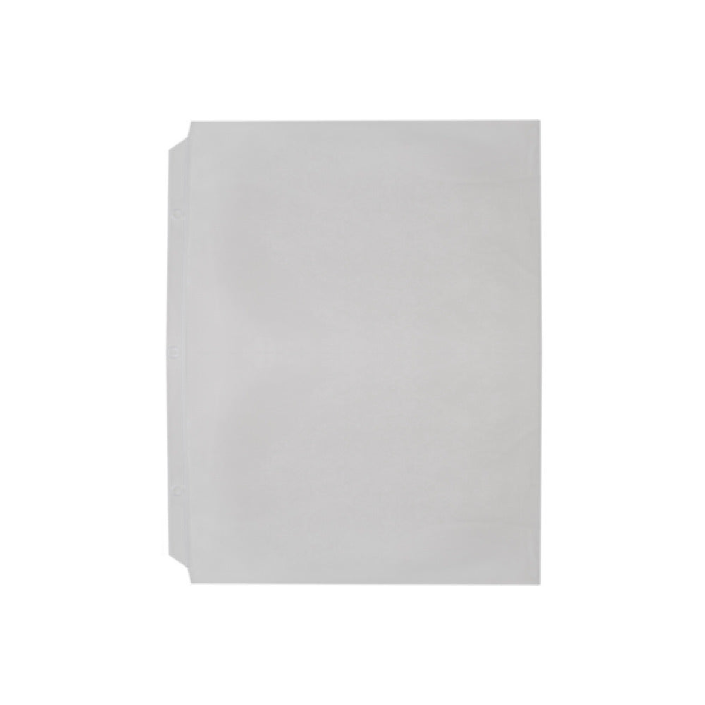 Risch PAGEPRO 8.5X11 Vinyl 3-Hole Punched Page Protector 8-1/2" X 11" Holds Two Pieces Of Paper Inside A 3-ring Or Screwpost Binder
