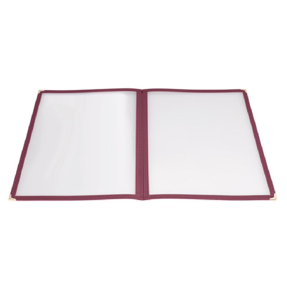 Winco PMCD-9U Menu Cover Double Fold Overall 9-3/8" X 12-1/8"