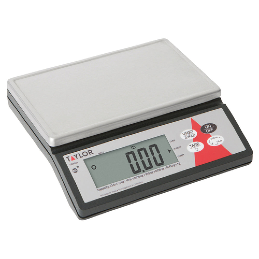 Taylor TE10R Portion Control Scale Electronic Capacity: 10 Lb X 0.1 Oz / ⅛ Oz