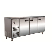 Empura Refrigeration E-KBB90M-2-S Back Bar Cooler 3 Swing Solid Doors 90"W X 27.6"D X 42.5"H