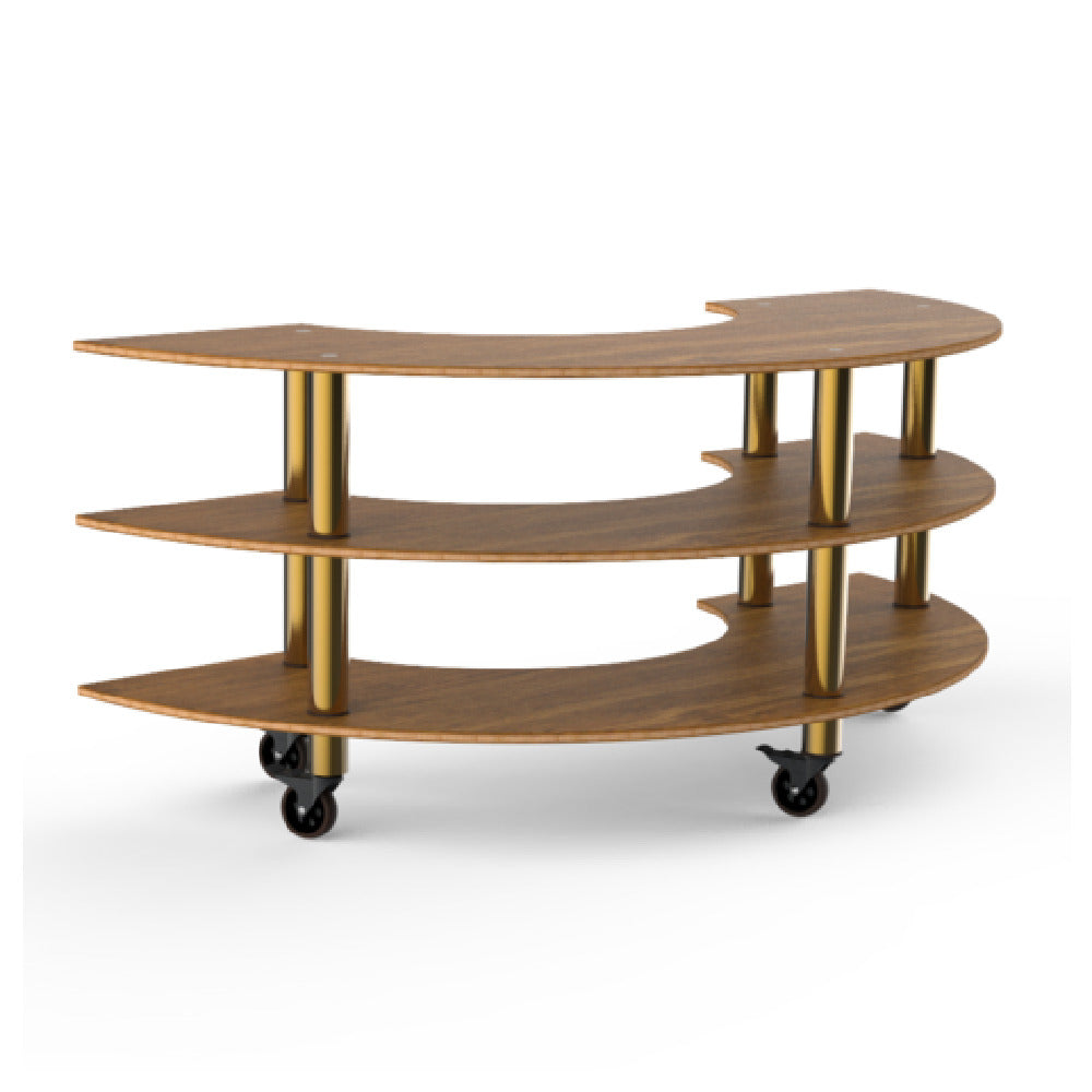 Steelite MGCMSX01BBXW - Creative Curved Station, 81.5" X 41.0" X 35.0", Modular