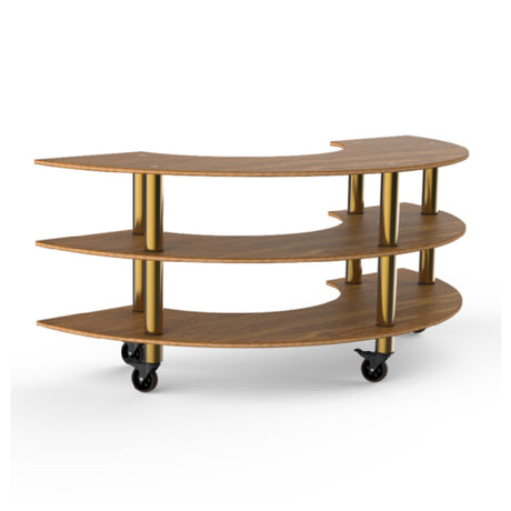 Steelite MGCMSX01BBXW - Creative Curved Station, 81.5" X 41.0" X 35.0", Modular