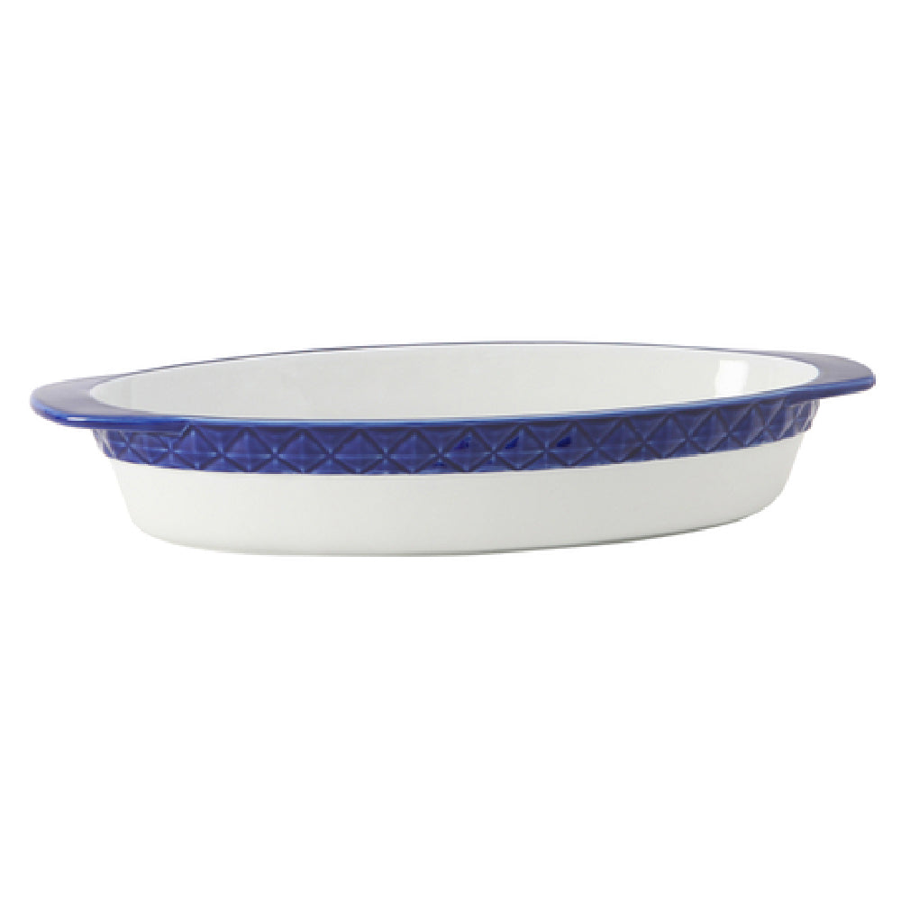 Tuxton EAC-101 Casserole Dish 3-1/2 Qt. 17-3/4"L X 8-1/2"W X 3"H (15-3/4"L Without Handle)