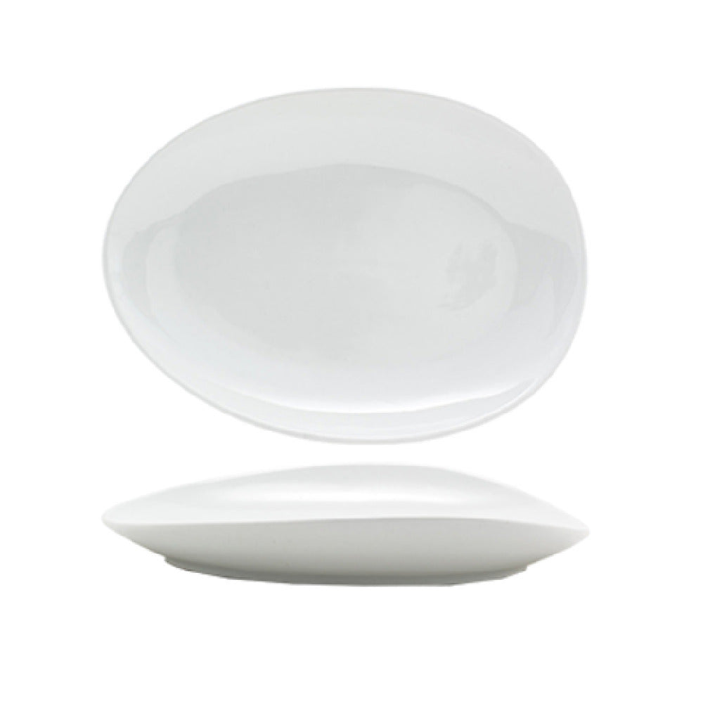 FOH DOS030WHP20 Tides™ Plate 12" X 8-3/4" Oval
