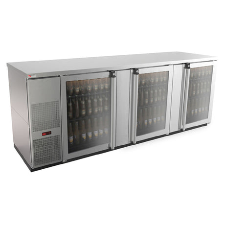 Micro Matic MBB94GS-E Pro-Line™ E-Series™ Refrigerated Back Bar Cabinet Three-section