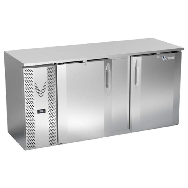Victory VBBN68HC-F-S - Back Bar Refrigerator, Food Rated, Two-section