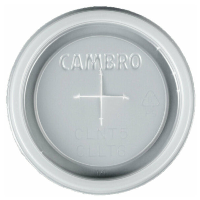 Cambro CLNT5190 Disposable CamLid® Fits Newport Tumbler #NT5 Translucent (1500 Per Case) (no Broken Cartons Allowed)