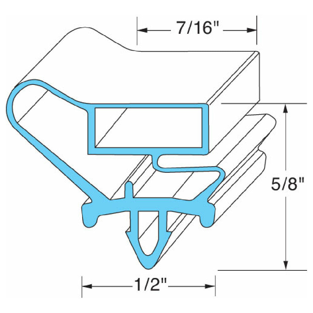 Beverage Air BEV712-013C07 Door Gasket 21 1/2" X 31 1/2"