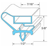 Beverage Air 712-005C07 Door Gasket 21 1/2" X 31 1/2"