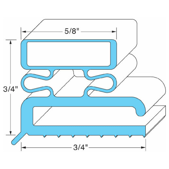 Master-Bilt 70-09999 Door Gasket 36 1/2" X 80"