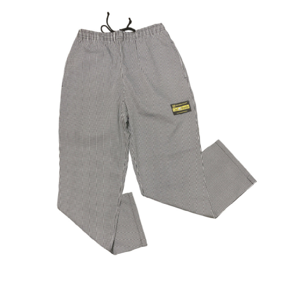 Thunder Group CP203HDS Chef Regalia Relaxed Fit Chef Pants Small 65/35 Poly/cotton