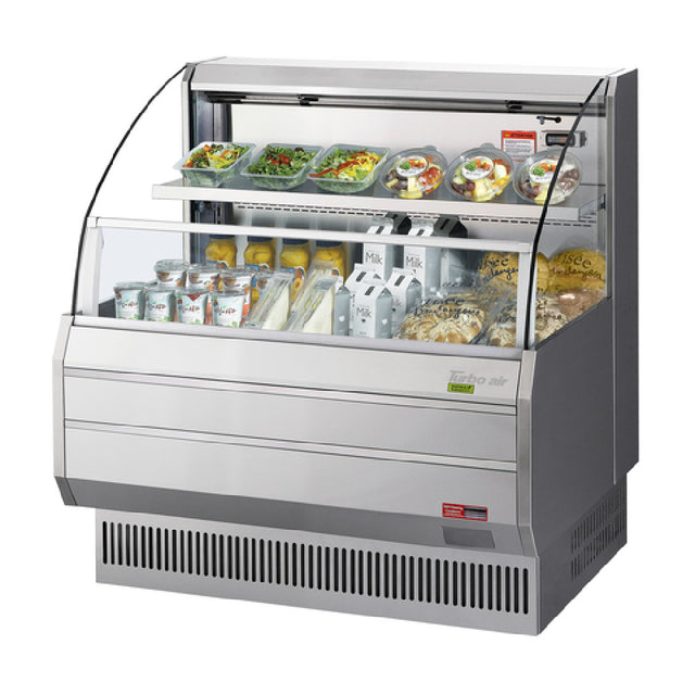 Turbo Air TOM-40LS-N Horizontal Open Display Merchandiser Low Profile 7.4 Cu. Ft. Capacity