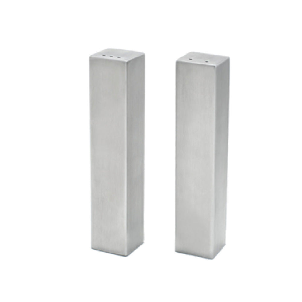 FOH TSP014BSS22 Serving Accessories Salt And Pepper Set 1" X 1" X 4-3/4"H Square