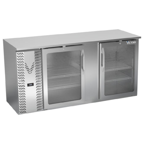 Victory VBBN68HC-FG-S - Back Bar Refrigerator, Food Rated, Two-section