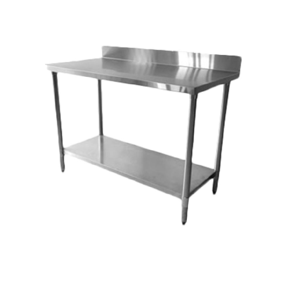 Thunder Group SLWT42472F4 Work Table 24" X 72" X 35" 18 Gauge/430 Stainless Steel Flat Top