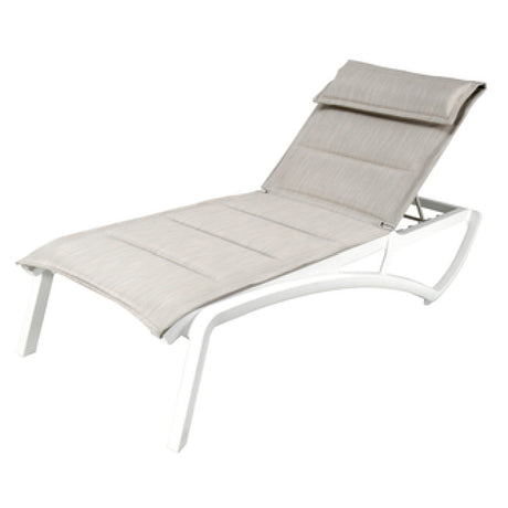 Grosfillex US024096 Sunset Comfort Chaise Lounge Stackable Without Arms