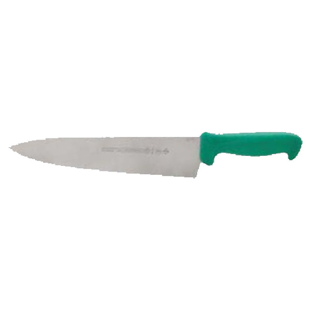 Franklin Machine Products 137-1275 Chef Knife 10" Polypropylene Green Handle