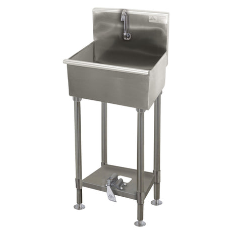 Advance Tabco 19-FM-23FV Multiwash Hand Sink With Toe-operated Push Valve 23"W X 19-1/2"D X 42-1/2H (overall)