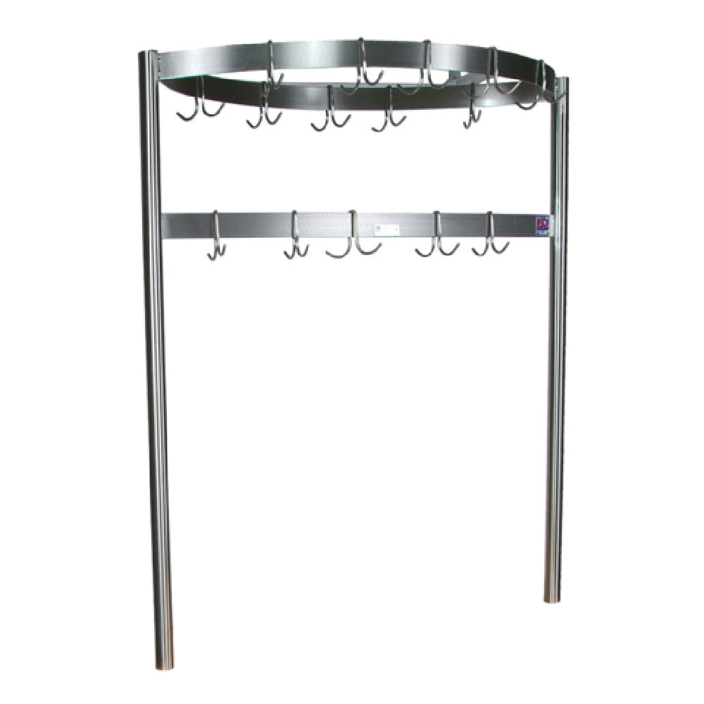 John Boos PRB01 Pot Rack Table Mount Boat-shaped