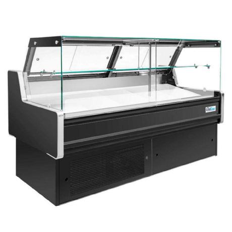 USR Brands LDC72 - Refrigerated Straight Glass Meat Deli Display Case, 70.9”W X 33.5”D X 47.2”H