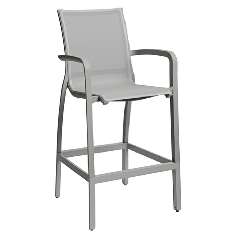 Grosfillex US469289 Sunset Barstool With Arms Designed For Outdoor Use