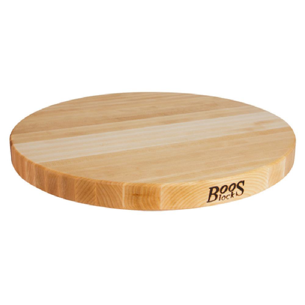 John Boos R18 Cutting Board 18" Dia. X 1-1/2" Thick Edge Grain Construction