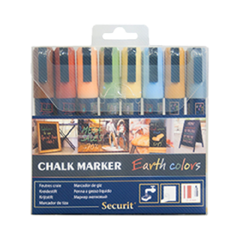 American Metalcraft SMA510V8ET Securit® Chalk Markers Rain & Smear Proof Use On All Non-porous Surfaces