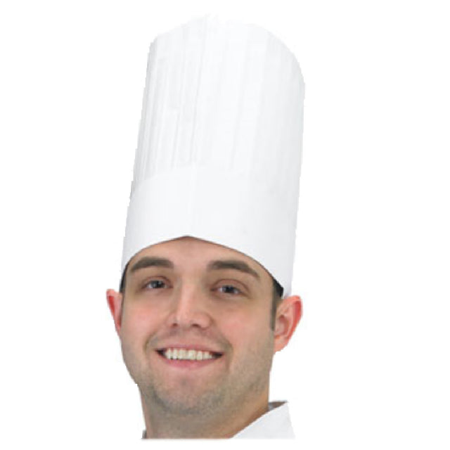 John Ritzenthaler Company DCH100 Chef Revival® Disposable Chef's Hat 9" Touch And Seal Size Adjustment