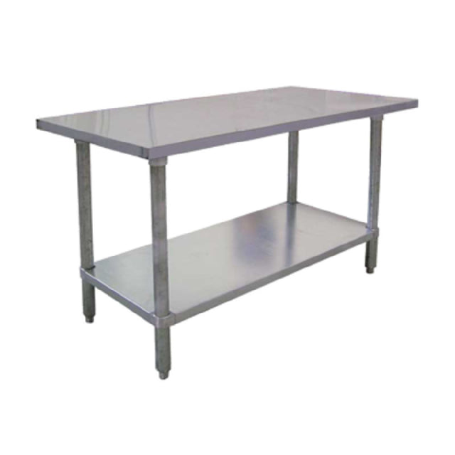 Omcan 22064 (22064) Standard Work Table 30"W X 24"D X 34"H 18/430 Stainless Steel Flat Top