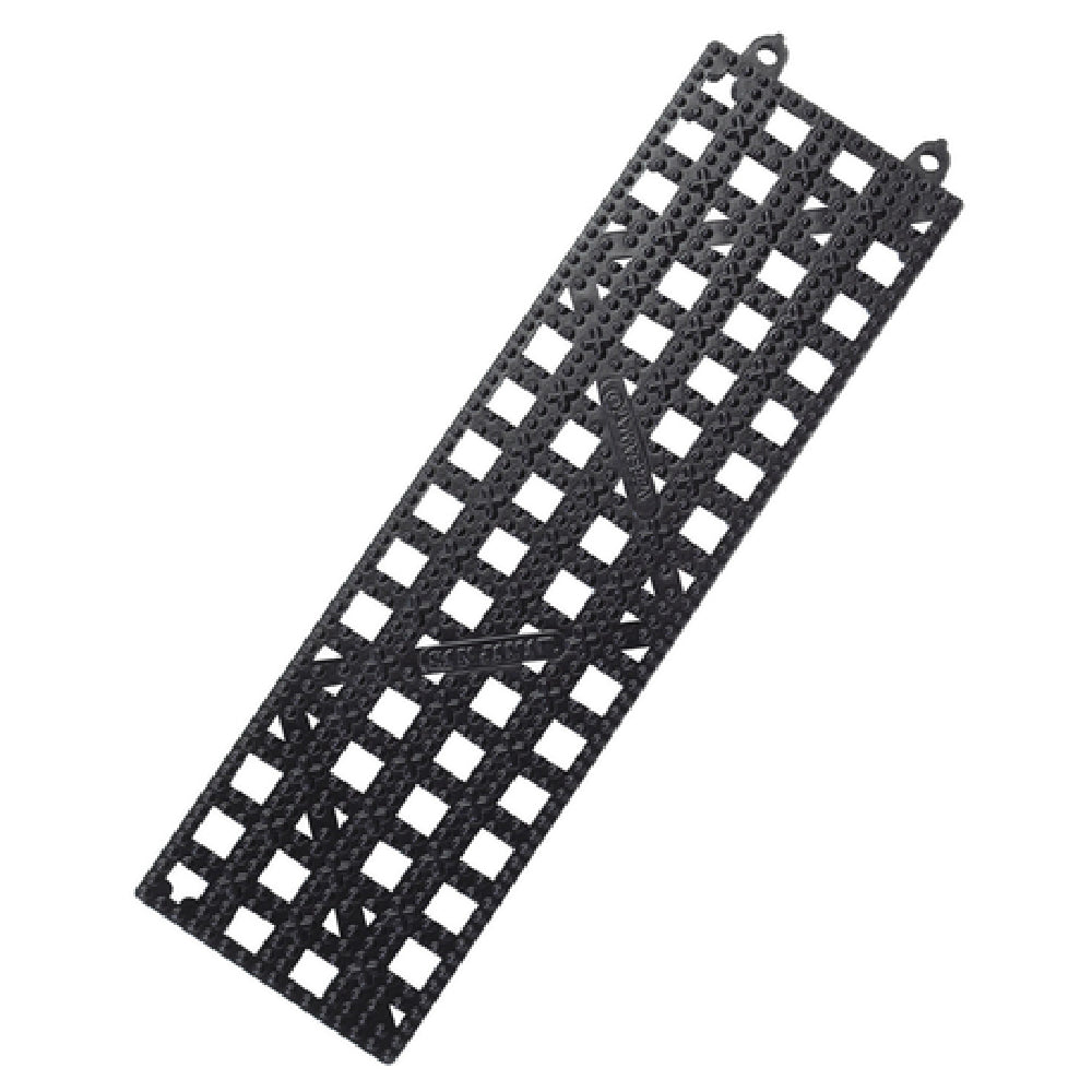 Carlisle VM5180BK San Jamar Versa-Mat® Strips Bar Mat 3-1/2" X 12" Interlocking