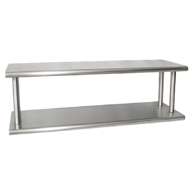 BK Resources PTS-24108-2 Double Tier Pass Through Shelf 108"W X 24"D 8" Maximum Wall Thickness